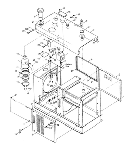 Exterior Panels Diagram and Parts List for 1013-A  Generac Welder