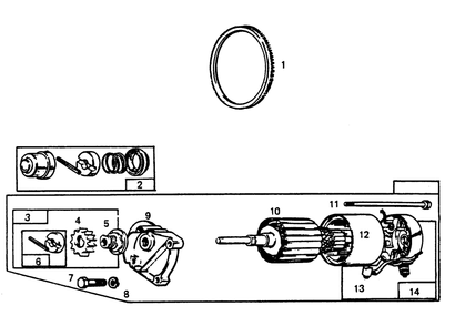 Engine Parts (Part 2) Diagram and Parts List for 6931-1  Generac Generator