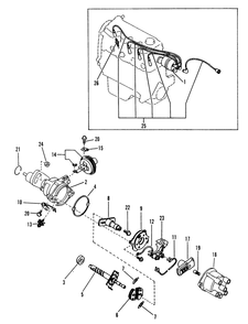 Distributor Diagram and Parts List for 8947-1  Generac Generator