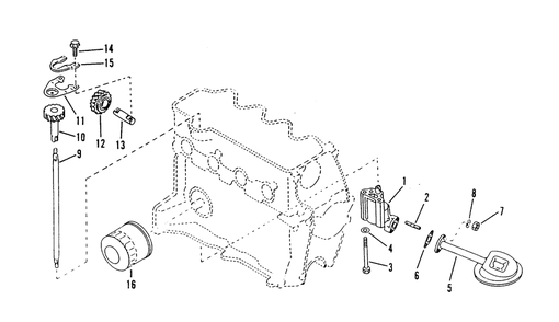 Oil Pump Diagram and Parts List for 9382-0  Generac Generator
