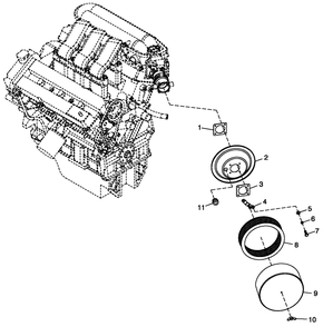 Air Cleanr C4 Diagram and Parts List for CT06030ANAN (1907V23210 - 4807V25565)(2007) Generac Generator
