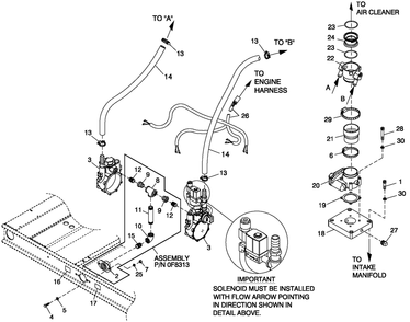 Ev Fuel System Lpv 4.6l 80kw Diagram and Parts List for QT08046GNAN (5181125 - 5364473)(2009) Generac Generator