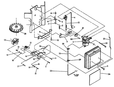 Carburetor Diagram and Parts List for 0843-0  Generac Generator