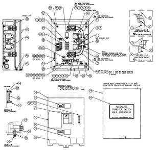 Ev 100a Service Entrance Diagram and Parts List for 0052631 (4939537 - 5055179)(2008) Generac Generator