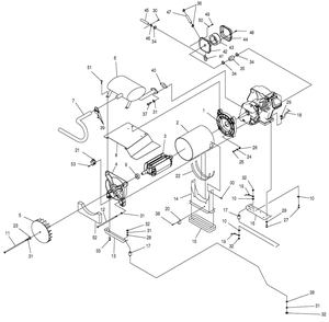 Generator 2 Diagram and Parts List for 0044563 (4117596 - 4138949)(2005) Generac Generator