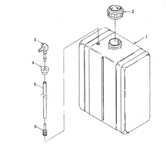 Fuel Tank Diagram and Parts List for 8364-0  Generac Welder