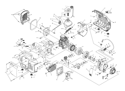 Fig-0 Diagram and Parts List for 006719R0 IX2000 Generac Generator