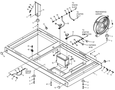 Enclosure Diagram and Parts List for 0051060 (0505V01166)(2005) Generac Generator