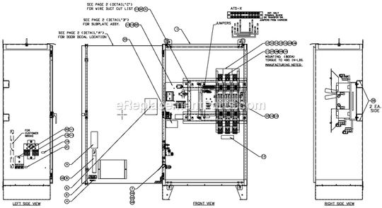Av Rtsr/V 800a (1) Diagram and Parts List for RTSR600A3 (9525545)(2016) Generac Generator