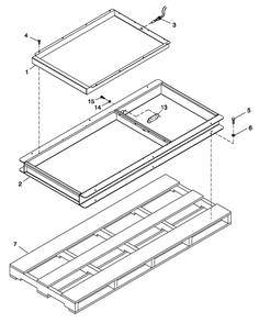 Ev Ng Riser Frame W/Spill Pan Diagram and Parts List for 0057091 (5304977)(2009) Generac Generator