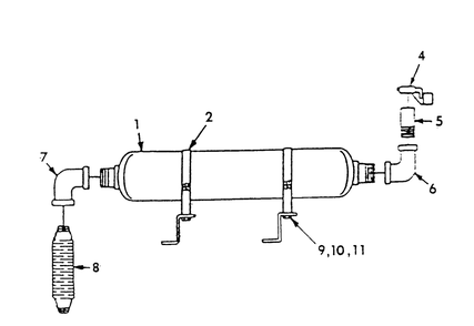 Muffler Diagram and Parts List for 9301-2  Generac Generator
