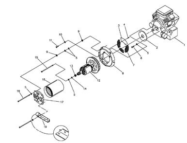 Power Head Diagram and Parts List for MC10000 (9809-2)(9809-2) Generac Generator