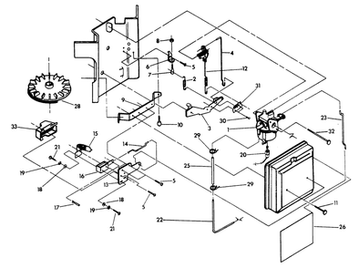 Carburetor Diagram and Parts List for 9592-2  Generac Generator