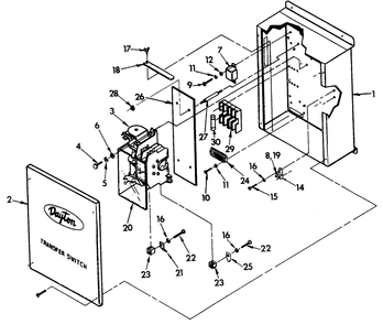 Transfer Switch Diagram and Parts List for 9007-5  Generac Generator