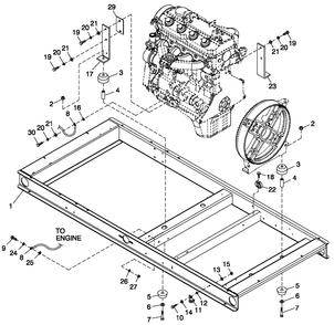 Mounting Base 2.4l G2 Diagram and Parts List for 0056090 (5246790)(2008) Generac Generator