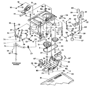 Base And Pulleys Diagram and Parts List for 0896-0  Generac Generator