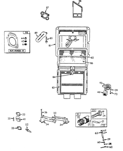 Engine Parts (Part 1) Diagram and Parts List for 9653-2  Generac Generator