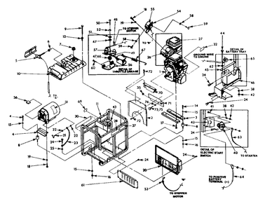 Cradle Diagram and Parts List for 1N168A (9862-1)(9862-1) Generac Generator