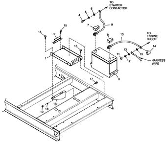 Battery C4 Diagram and Parts List for BT06030AVSN (4506V20496 - 4606V21098)(2006) Generac Generator