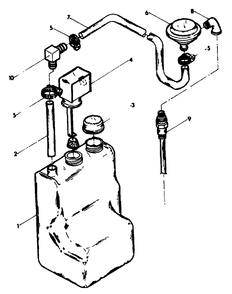 Oil Makeup System Diagram and Parts List for L7500E (8992-0)(8992-0) Generac Generator