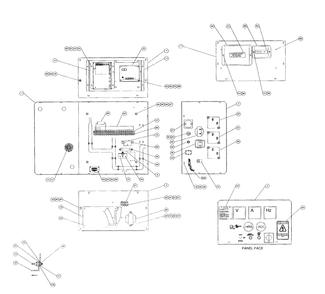 Control Panel Diagram and Parts List for 4626-0  Generac Generator