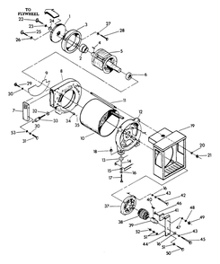 Generator Diagram and Parts List for 9300-3  Generac Generator