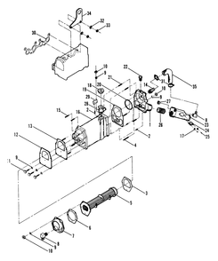 Heat Exchanger And Exhaust Manifold Diagram and Parts List for 8947-1  Generac Generator