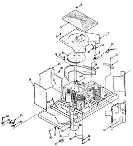 Sheet Metal Diagram and Parts List for 9131-0  Generac Generator