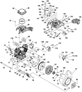 Engine 4 Diagram and Parts List for 0052470 (4913782 - 4933931)(2007) Generac Generator