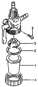 Fuel Shutoff Valve Diagram and Parts List for G4000 (8837-0)(8837-0) Generac Generator