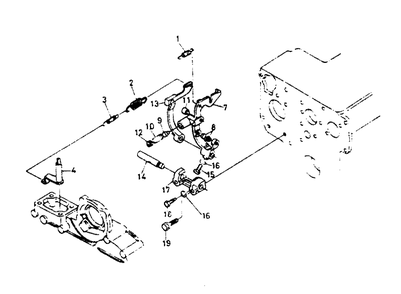 Governor Diagram and Parts List for 1008-D  Generac Welder