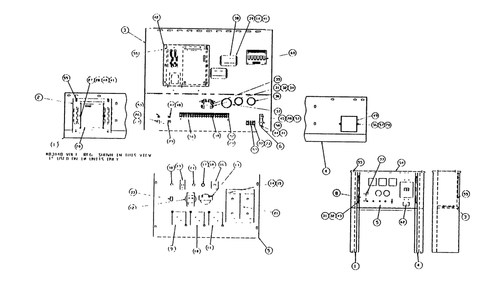 Control Panel Diagram and Parts List for 0753-1  Generac Generator