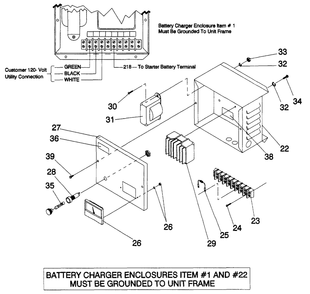 2 Amp 24 Volt Battery Charger Diagram and Parts List for 4588-0  Generac Generator