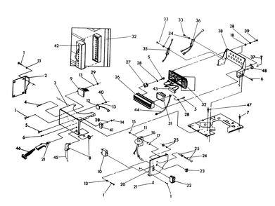Control Panel Diagram and Parts List for 9557-4  Generac Generator