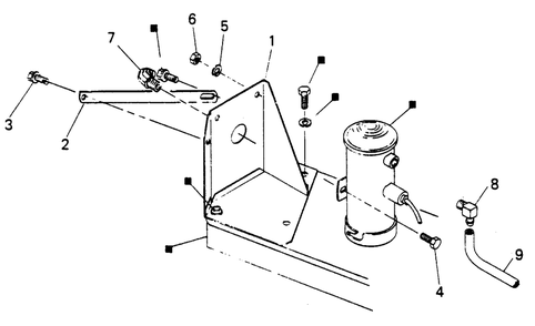 Fuel Pump Retrofit Kit Diagram and Parts List for 6246-4  Generac Generator