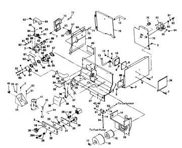 Engine Shrouding Diagram and Parts List for 6273-3  Generac Generator