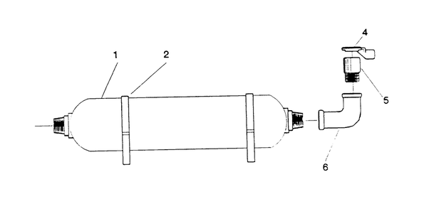 Muffler Diagram and Parts List for 9604-0  Generac Generator