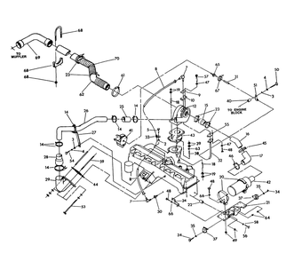 Turbocharger Diagram and Parts List for 9516-0  Generac Generator