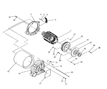 Part Location Diagram of 69804B Generac Rear Bearing Carrier