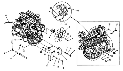 Engine 4.5l Diagram and Parts List for 4059-0  Generac Generator