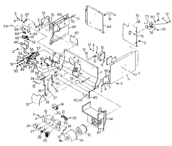 Engine Shrouding Diagram and Parts List for 6206-0  Generac Generator