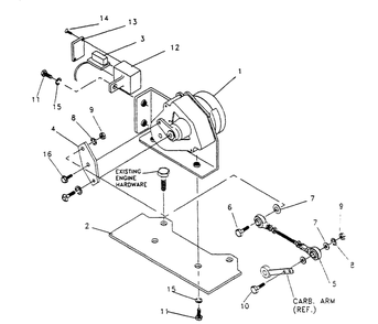 Electronic Governor Diagram and Parts List for 0589-2  Generac Generator