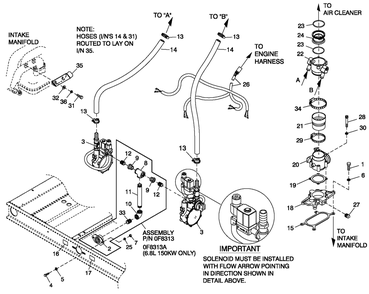 Fuel Lp Vapor Cpl 6.8l Diagram and Parts List for QT15068ANSN (4294860 - 4348804)(2006) Generac Generator