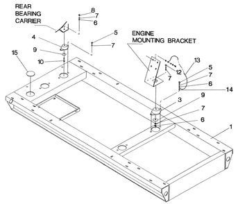 Mounting Base Diagram and Parts List for 0041260 (3167756 - 3214478)(2014) Generac Generator