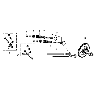 Piston assy Diagram and Parts List for GP6500-5940-1  Generac Generator
