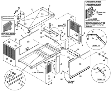 Enclosure C2 Diagram and Parts List for QT02524ANANA (4911910)(2007) Generac Generator