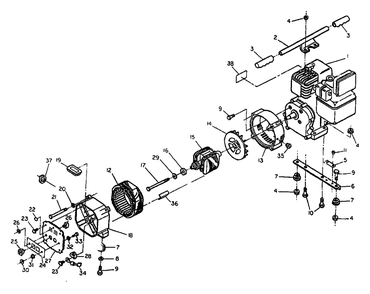 Ac Generator No. 67414 Diagram and Parts List for S1600 (8839-0)(8839-0) Generac Generator