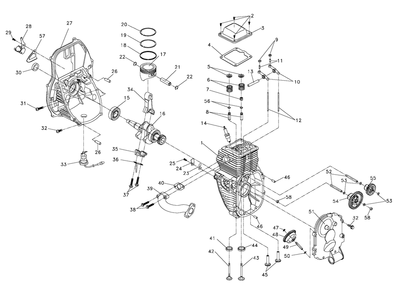 Diagram 3 Diagram and Parts List for 0057930 (5556116C - 55571710)(2016) Generac Generator