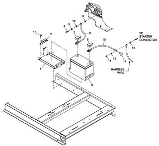Battery C1 Cpl 1.6l Diagram and Parts List for QT02016ANAN (4925925 - 5008941)(2008) Generac Generator