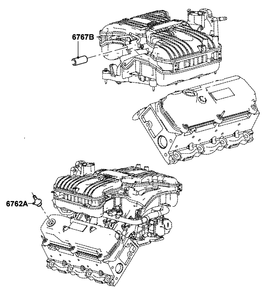 4.2l Gas Engine Pcv System Diagram and Parts List for ET04842ANAN (5614613 - 5760317)(2010) Generac Generator